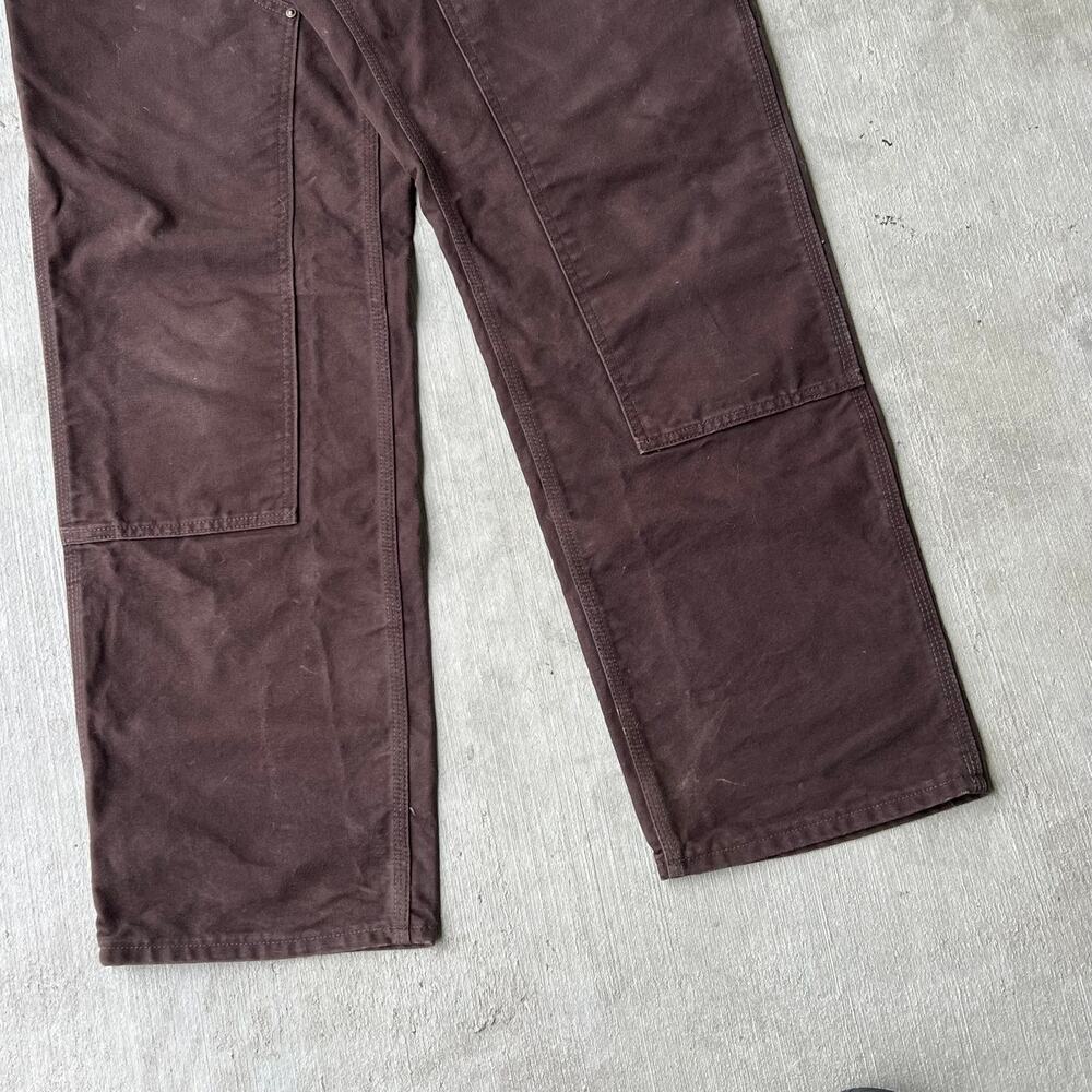 Carhartt brown double knee work wear carpenter pants - Picture 4 of 10